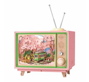 RoboTime 3D Wooden Jigsaw Toy Boxes Ride in Sakura Forest